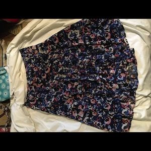 Talbots floral skirt